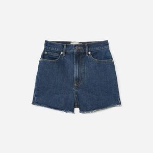 NWT Everlane The Way-High Jean Short Size 28 / Washed Midnight